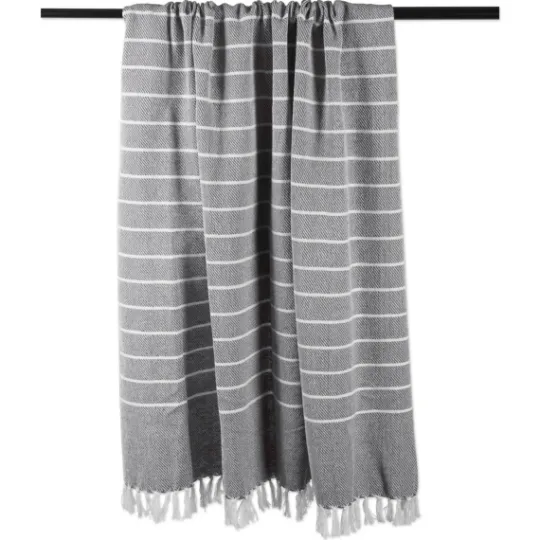 Kirkland's Home And White Thin Stripe Throw- Blankets & Throws