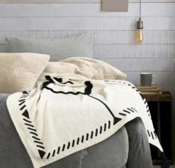 Kirkland's Home Anna Black And White Diamond Throw- Blankets & Throws