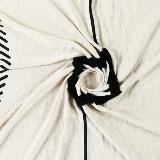 Kirkland's Home Anna Black And White Diamond Throw- Blankets & Throws