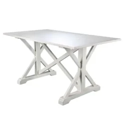 Kirkland's Home Annalise Distressed Farmhouse Dining Table- Dining Tables