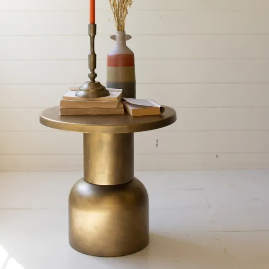 Kirkland's Home Antique Barrel Frame Accent Table- Accent & End Tables