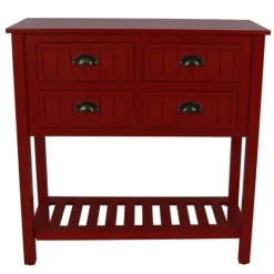 Kirkland's Home Antique Beadboard 4-Drawer Console Table- Console Tables