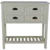Kirkland's Home Antique Beadboard 4-Drawer Console Table- Console Tables