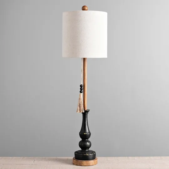 Kirkland's Home Antique Black Allison Buffet Lamp- Buffet Lamps