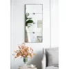 Kirkland's Home Antique Black Floral Panel Rectangle Mirror- Decorative Mirrors