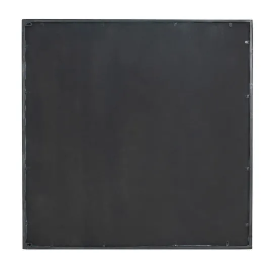 Kirkland's Home Antique Black Floral Panel Square Mirror- Decorative Mirrors