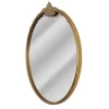 Kirkland's Home Antique Brass Metal Ornate Round Mirror- Decorative Mirrors