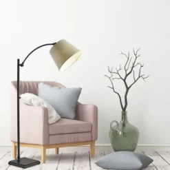 Kirkland's Home Antique Bronze Adjustable Arm Floor Lamp- Floor Lamps