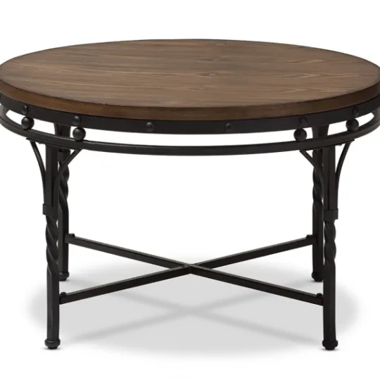 Kirkland's Home Antique Bronze Round Coffee Table- Coffee Tables