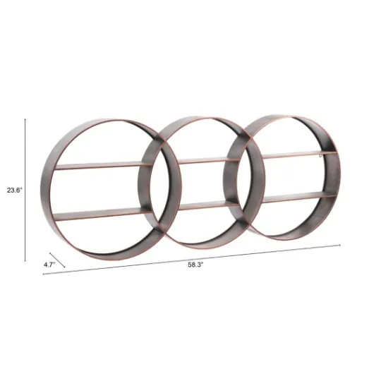 Kirkland's Home Antique Copper Guzzo Wall Shelf- Shelves