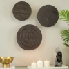 Kirkland's Home Antique Dark Geometric 3-Pc. Wall Plaque Set- Wall Plaques