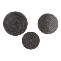 Kirkland's Home Antique Dark Geometric 3-Pc. Wall Plaque Set- Wall Plaques