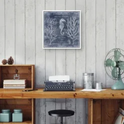 Kirkland's Home Antique Deep Blue Sea Ii Framed Art Print- Framed Art