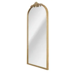 Kirkland's Home Antique Gold Metal Ornate Arch Wall Mirror- Decorative Mirrors