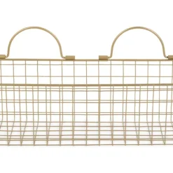 Kirkland's Home Antique Gold 2-Pc. Wire Basket Set- Wall Storage