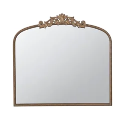 Kirkland's Home Antique Gold Studded Floral Scroll Mirror- Decorative Mirrors