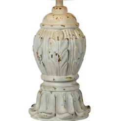 Kirkland's Home Antique Ivory Distressed Table Lamps, Set Of 2- Table Lamps