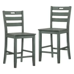Kirkland's Home Antique Ladder Counter Stools, Set Of 2- Bar Stools & Counter Height Stools
