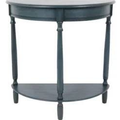 Kirkland's Home Antique Navy Half Round Console Table- Console Tables
