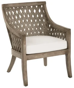 Kirkland's Home Antique Preston Woven Accent Chair- Accent Chairs
