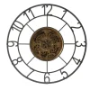 Kirkland's Home Antique Rusted Iron Gearwork Wall Clock- Clocks