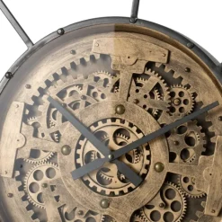 Kirkland's Home Antique Rusted Iron Gearwork Wall Clock- Clocks