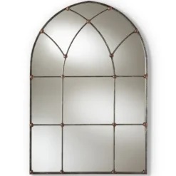 Kirkland's Home Antique Silver Arched Metal Mirror- Decorative Mirrors