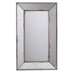 Kirkland's Home Antique Silver Glass Rectangular Frame Mirror- Decorative Mirrors