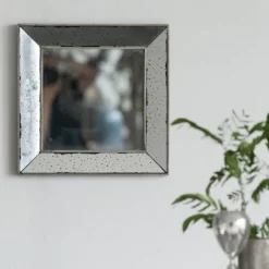 Kirkland's Home Antique Silver Glass Square Frame Mirror- Decorative Mirrors