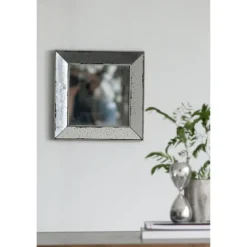Kirkland's Home Antique Silver Glass Square Frame Mirror- Decorative Mirrors