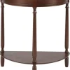 Kirkland's Home Antique Walnut Half Round Console Table- Console Tables