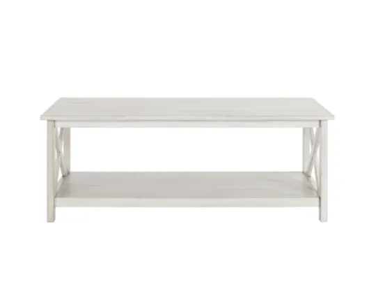 Kirkland's Home Antique Washed Wood Coffee Table- Coffee Tables
