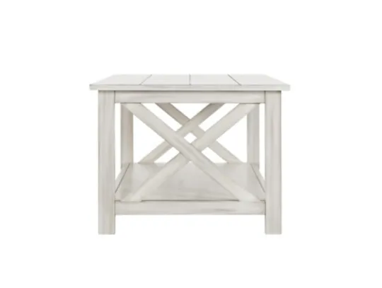 Kirkland's Home Antique Washed Wood Coffee Table- Coffee Tables
