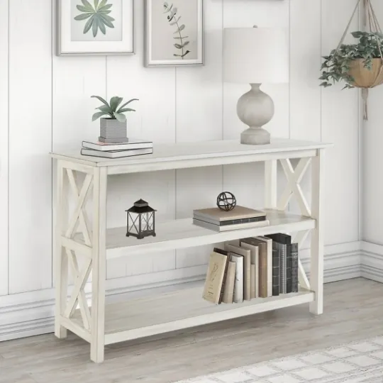 Kirkland's Home Antique Washed Wood Console Table- Console Tables