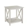 Kirkland's Home Antique Washed Wood Square Side Table- Accent & End Tables