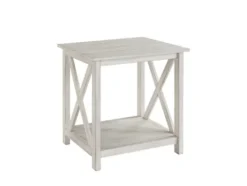 Kirkland's Home Antique Washed Wood Square Side Table- Accent & End Tables