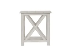 Kirkland's Home Antique Washed Wood Square Side Table- Accent & End Tables