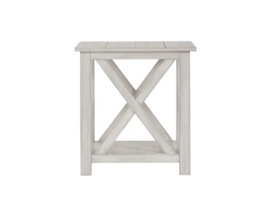 Kirkland's Home Antique Washed Wood Square Side Table- Accent & End Tables