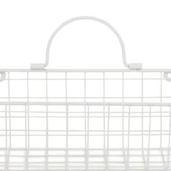Kirkland's Home Antique White 2-Pc. Long Wire Basket Set, 11 In.- Wall Storage