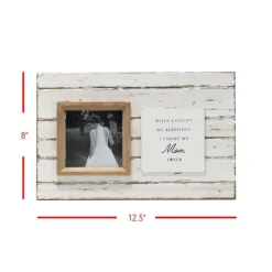 Kirkland's Home Antique White Wooden Mom Picture Frame- Picture Frames