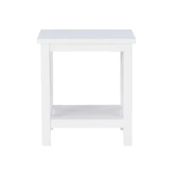 Kirkland's Home Antique White X Side Frame Accent Table- Accent & End Tables