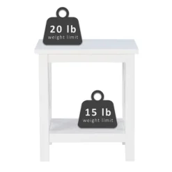 Kirkland's Home Antique White X Side Frame Accent Table- Accent & End Tables