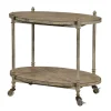 Kirkland's Home Antique Wood And Metal Bar Cart- Kitchen Islands & Bar Carts
