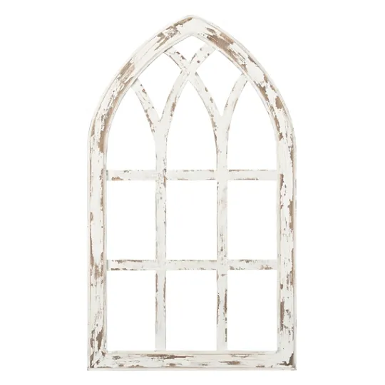 Kirkland's Home Antiqued Window Pane Arch Plaque- Wall Plaques