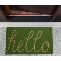 Kirkland's Home Apple Hello Doormat- Doormats