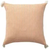 Kirkland's Home Apricot Trapeze Organic Cotton Throw Pillow- Pillows