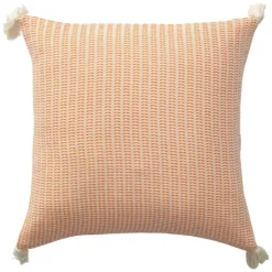 Kirkland's Home Apricot Trapeze Organic Cotton Throw Pillow- Pillows