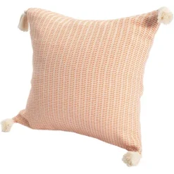 Kirkland's Home Apricot Trapeze Organic Cotton Throw Pillow- Pillows