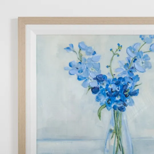 Kirkland's Home April Sweet Pea Framed Art Print- Framed Art