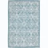 Kirkland's Home Aqua Embellished Indoor/Outdoor Area Rug, 3X4- Outdoor Rugs
